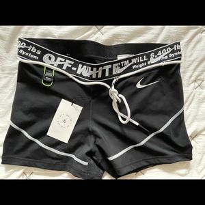 OFF WHITE NIKE PRO SHORTS NWT (XL)